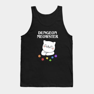 Rainbow Dungeon Meowster Funny Cat Tabletop RPG Tank Top